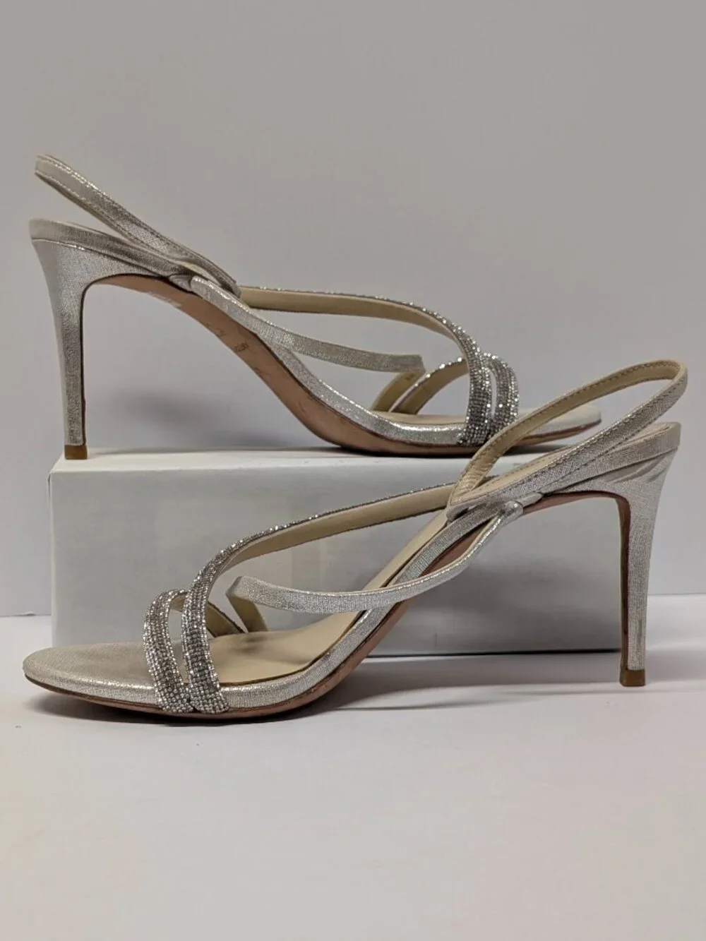 Antonio Melani Mesli Strappy Dress Sandal in Metallic Gold